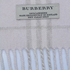 Cashmere Plaid Print Vintage Pre-Loved Scarf