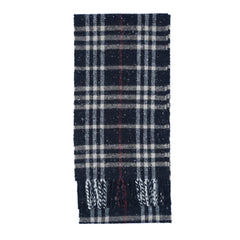 Merino/Cashmere Plaid Print Vintage Pre-Loved Scarf