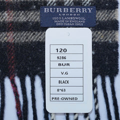 Lambswool Plaid Print Vintage Pre-Loved Scarf