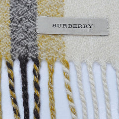 Cashmere Plaid Print Vintage Pre-Loved Scarf