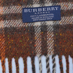 Lambswool Plaid Print Vintage Pre-Loved Scarf