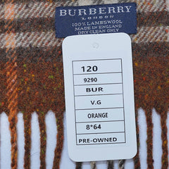 Lambswool Plaid Print Vintage Pre-Loved Scarf