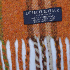 Lambswool Plaid Print Vintage Pre-Loved Scarf