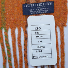 Lambswool Plaid Print Vintage Pre-Loved Scarf