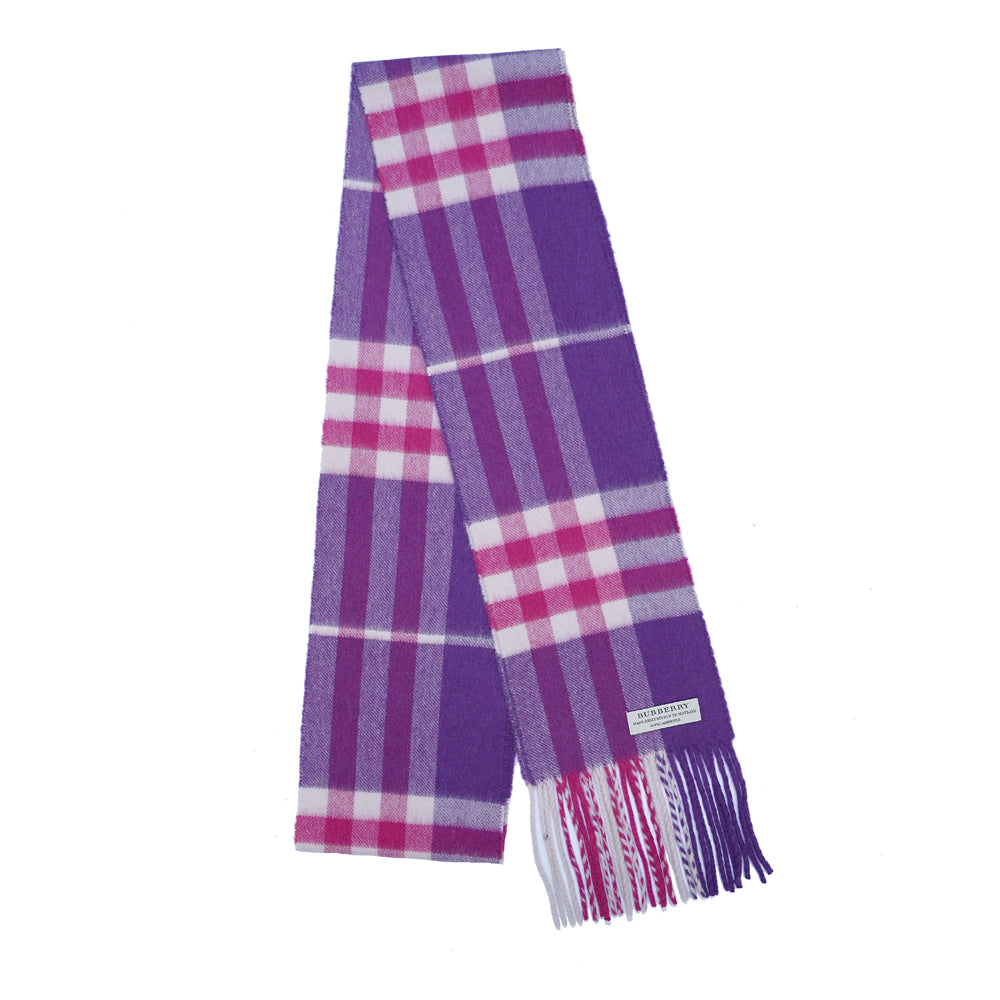 Cashmere Plaid Print Vintage Pre-Loved Scarf