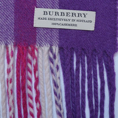 Cashmere Plaid Print Vintage Pre-Loved Scarf