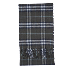 Wool Plaid Print Vintage Pre-Loved Scarf