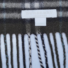 Wool Plaid Print Vintage Pre-Loved Scarf