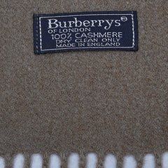 Cashmere Plain Print Vintage Pre-Loved Scarf