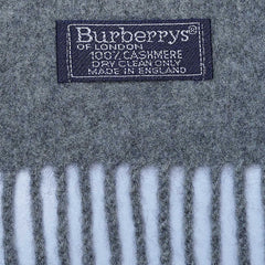 Cashmere Plain Print Vintage Pre-Loved Scarf