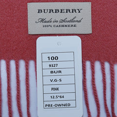 Cashmere Plain Print Vintage Pre-Loved Scarf