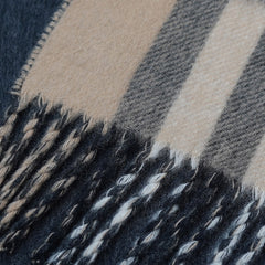 Cashmere Large Check Vintage Pre-Loved Scarf