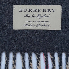 Cashmere Large Check Vintage Pre-Loved Scarf