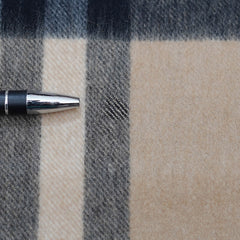 Cashmere Large Check Vintage Pre-Loved Scarf