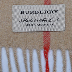 Cashmere Large Check Vintage Pre-Loved Scarf