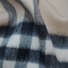 Cashmere Large Check Vintage Pre-Loved Scarf