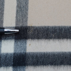 Cashmere Large Check Vintage Pre-Loved Scarf