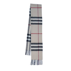 Cashmere Large Check Vintage Pre-Loved Scarf