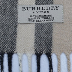 Cashmere Large Check Vintage Pre-Loved Scarf