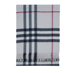 Cashmere Large Check Vintage Pre-Loved Scarf