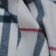 Cashmere Large Check Vintage Pre-Loved Scarf