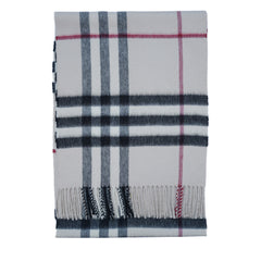 Cashmere Large Check Vintage Pre-Loved Scarf