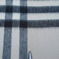 Cashmere Large Check Vintage Pre-Loved Scarf