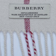 Cashmere Large Check Vintage Pre-Loved Scarf