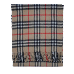 Cashmere Plaid Print Vintage Pre-Loved Scarf