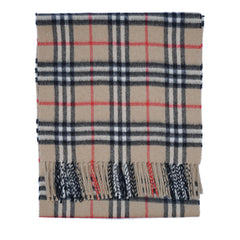 Cashmere Plaid Print Vintage Pre-Loved Scarf