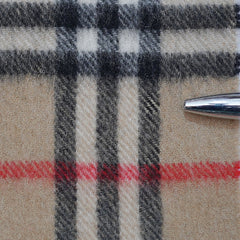 Cashmere Plaid Print Vintage Pre-Loved Scarf