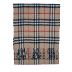Cashmere Plaid Print Vintage Pre-Loved Scarf