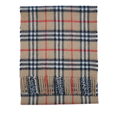 Cashmere Plaid Print Vintage Pre-Loved Scarf