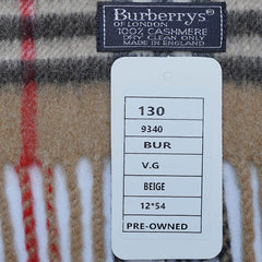 Cashmere Plaid Print Vintage Pre-Loved Scarf