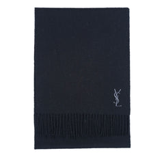 YSL Wool Plain Vintage Pre-Loved Scarf