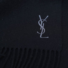 YSL Wool Plain Vintage Pre-Loved Scarf