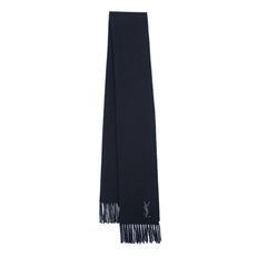 YSL Wool Plain Vintage Pre-Loved Scarf