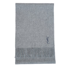 YSL Wool Plain Vintage Pre-Loved Scarf