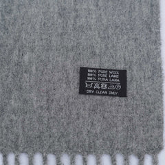 YSL Wool Plain Vintage Pre-Loved Scarf