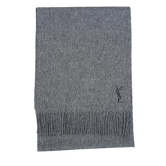 YSL Wool Plain Vintage Pre-Loved Scarf