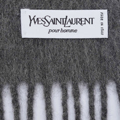 YSL Wool Plain Vintage Pre-Loved Scarf