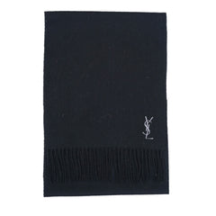 YSL Wool Plain Vintage Pre-Loved Scarf