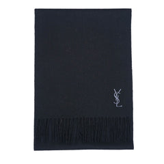 YSL Wool Plain Vintage Pre-Loved Scarf
