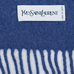 YSL Wool Plain Vintage Pre-Loved Scarf