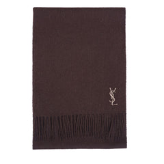 YSL Wool Plain Vintage Pre-Loved Scarf