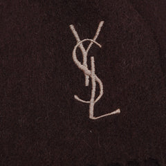 YSL Wool Plain Vintage Pre-Loved Scarf