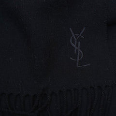 YSL Wool Plain Vintage Pre-Loved Scarf