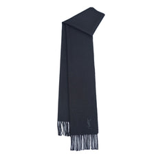 YSL Wool Plain Vintage Pre-Loved Scarf