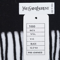 YSL Wool Plain Vintage Pre-Loved Scarf