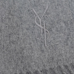 YSL Merino Wool Plain Vintage Pre-Loved Scarf
